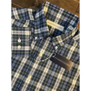 Holderness & Bourne The Andrews Shirt Men's Med Tailored Fit Stretch Plaid $168